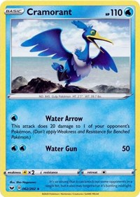 Cramorant (062/202) [SWSH01: Sword & Shield Base Set]