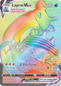 Lapras VMAX (Secret) (203/202) [SWSH01: Sword & Shield Base Set]