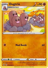 Dugtrio (093/202) [SWSH01: Sword & Shield Base Set]