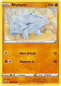 Rhyhorn (096) (096/202) [SWSH01: Sword & Shield Base Set]