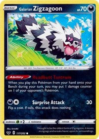 Galarian Zigzagoon (117/202) [SWSH01: Sword & Shield Base Set]