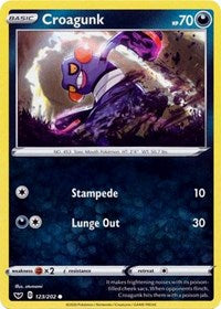Croagunk (123/202) [SWSH01: Sword & Shield Base Set]