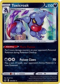 Toxicroak (124/202) [SWSH01: Sword & Shield Base Set]