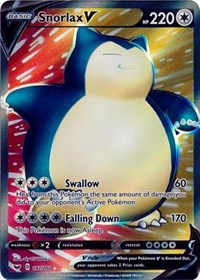 Snorlax V (Full Art) (197/202) [SWSH01: Sword & Shield Base Set]