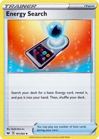 Energy Search (161/202) [SWSH01: Sword & Shield Base Set]