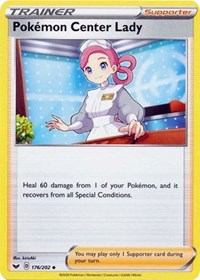 Pokemon Center Lady (176/202) [SWSH01: Sword & Shield Base Set]