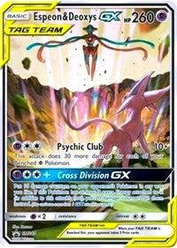 Espeon & Deoxys GX Oversized - SM240 (SM Black Star Promo) (SM240) [Jumbo Cards]