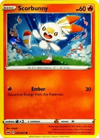 Scorbunny - 30/202 (Cosmos Holo) (030/202) [Miscellaneous Cards & Products]