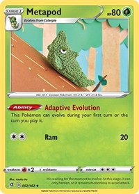 Metapod (2/192) [SWSH02: Rebel Clash]