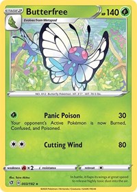 Butterfree (3/192) [SWSH02: Rebel Clash]