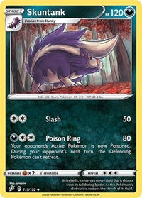 Skuntank (115/192) [SWSH02: Rebel Clash]