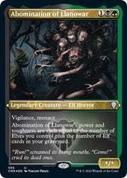 Abomination of Llanowar (Foil Etched) [Commander Legends]