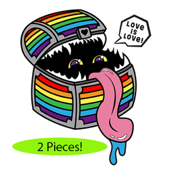 Enamel Mimic 2-Piece Pride Pins