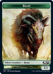 Beast // Insect Double-sided Token (Challenger 2021) [Unique and Miscellaneous Promos]