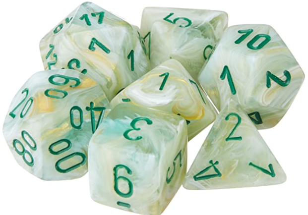 Chessex: Polyhedral Marble™Dice sets