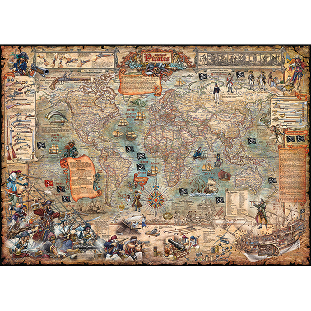 Pirate Map Jigsaw Puzzle 2000 Pieces