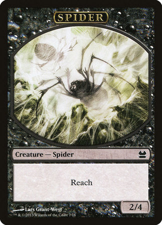 Spider Token (Black) [Modern Masters Tokens]