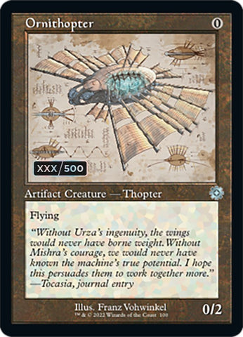 Ornithopter (Retro Schematic) (Serial Numbered) [The Brothers' War Retro Artifacts]
