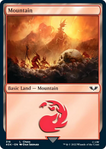 Mountain (316) [Universes Beyond: Warhammer 40,000]