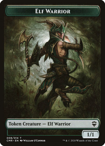 Copy (013) // Elf Warrior Token [Commander Legends Tokens]