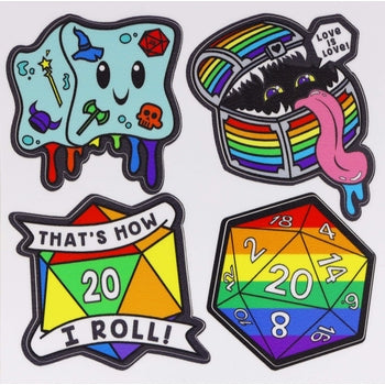 Dice for All Pride Sticker Sheet
