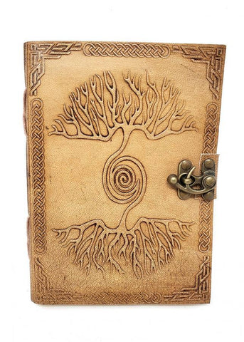 Handmade Leather Journal - Double Tree