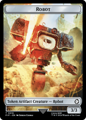 Robot // Food (0014) Double-Sided Token [Fallout Tokens]