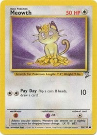 Meowth (80) [Base Set 2]