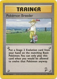 Pokemon Breeder (105) [Base Set 2]