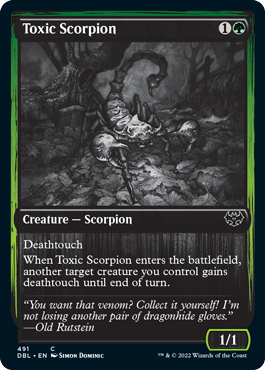 Toxic Scorpion [Innistrad: Double Feature]