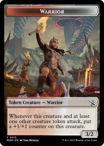Warrior // Phyrexian Hydra (11) Double-Sided Token [March of the Machine Tokens]