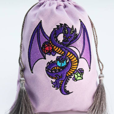 Dice Bag - Purple Dragon