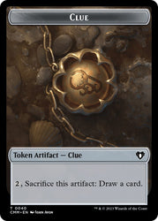 Clue // Elemental (0025) Double-Sided Token [Commander Masters Tokens]