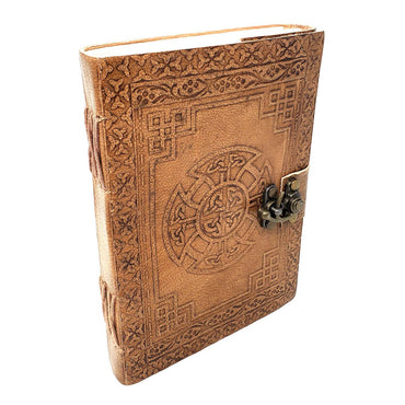Handmade Leather Journal - Celtic Cross