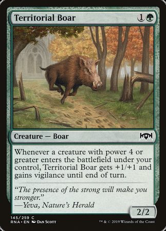 Territorial Boar [Ravnica Allegiance]
