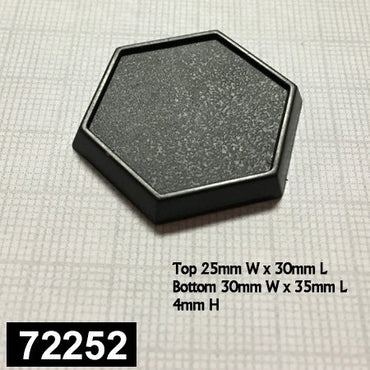 1 inch Plastic Hex Bases (20)