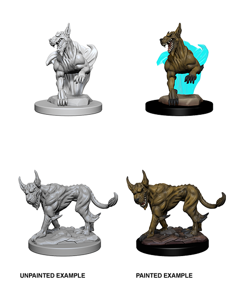 Unpainted Minis: W01: D&D: Blink Dogs