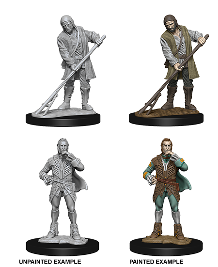Unpainted Minis: W04: PF: Townspeople (Farmer/Aristocrat)