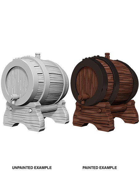 Unpainted Minis: W02: WZK: Keg Barrels