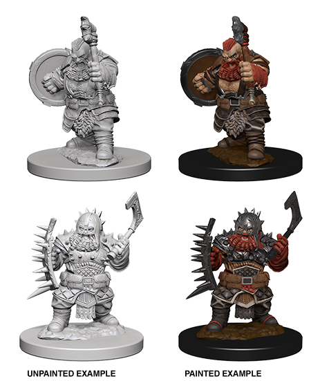 Unpainted Minis: W04: PF: Dwarf Male Barbarian