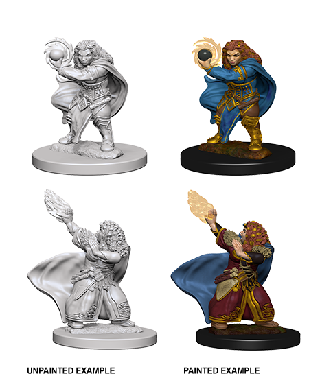 Unpainted Minis: W04: D&D: Dwarf Female Wizard