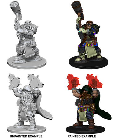 Unpainted Minis: W02: D&D: Dwarf Male Cleric