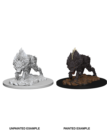 Unpainted Minis: W04: PF: Dire Wolf