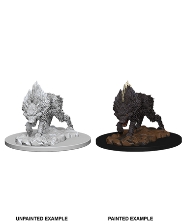 Unpainted Minis: W04: PF: Dire Wolf