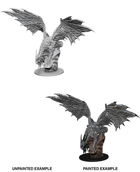 Unpainted Minis: W04: PF: Silver Dragon