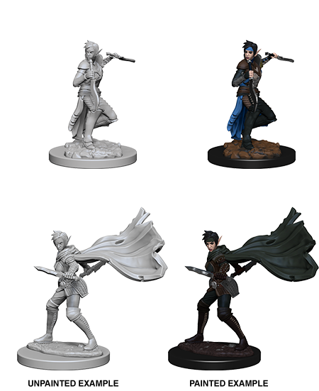 Unpainted Minis: W04: PF: Elf Female Rogue