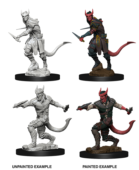 Unpainted Minis: W05: D&D: Tiefling Male Rogue