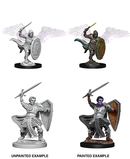 Unpainted Minis: W05: D&D: Aasimar Male Paladin