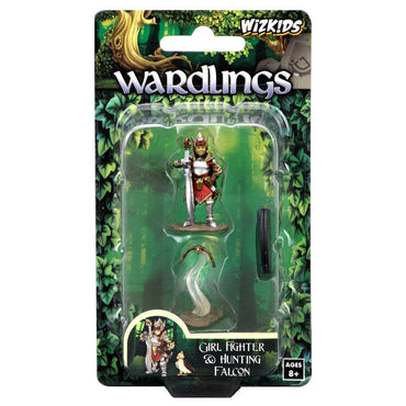 Painted Minis: Wardlings: W01: Girl Fighter & Hunting Falcon