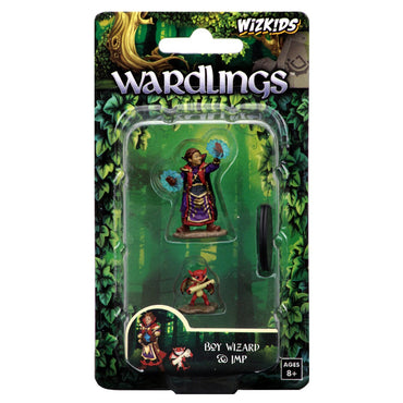 Painted Minis: Wardlings: W01: Boy Wizard & Imp
